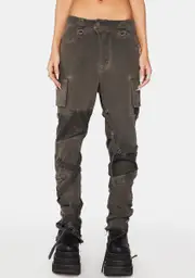 [DARKER WAVS] Modulation Unisex Patchwork Cargo Pants