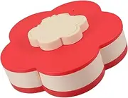 SOLUSTRE Rotating Divided Snack Tray Candy Nut Storage Box Spacious Snack Organizer for Home Parties Easy for Family Gatherings Entertaining