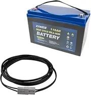 Adventure Kings 115AH Deep Cycle Battery + 6m Solar Extension Lead