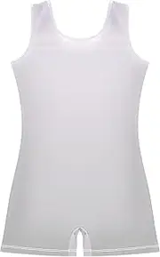 [GAIGEO] Girls Gymnastics Leotards Toddler Unitards Biketards Ballet Dance Shorts Magnolia Silver Gradient Ombre 2-3t