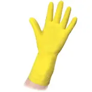 Ansell Workmates RUBBER GLOVES Latex with Embossed Grip 3-Pairs, Medium or Large