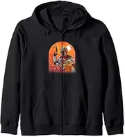 [STAR WARS] The Mandalorian & Grogu Space Western Exclusive Zip Hoodie