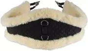 HORZE Harleigh Sheepskin Girth 40 in - All Purpose - Breathable - Natural Fur