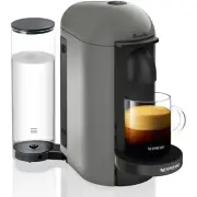 Nespresso VertuoPlus Coffee & Espresso Maker by Breville, 5 Cup Sizes, Gray