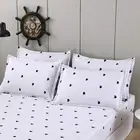 Fitted Sheets 100% Polyester Bedding Sheets, Double King Single Size Bed for De