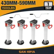 4x 430mm Drop Down Corner Steadies Stabilizer Legs Caravan Camper Trailer