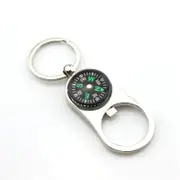 5 Pcs Men Waist-Hanging Compass Bottle Opener Key Ring