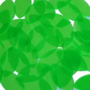Navette Leaf Vinyl Shape 1.5" Green Go Go Fluorescent Edge Glow