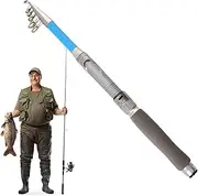 Retractable Fishing Rod, Freshwater Fishing Rod, Fish Telescopic Fishing Rod, Ultra Short Section, Saltwater and Freshwater Casting Rods, Fast Action Fishing Pole, Fishing Accessories