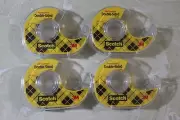 LOT OF ( 4 ) SCOTCH PERMANENT DOUBLE-SIDED TAPE 1/2" X 400"