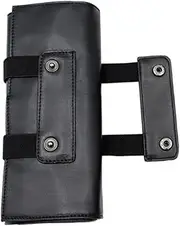 PAMINGONO Pu Leather Barber Storage Bag Hair Cutting Tool Bag Grooming Accessories Salon Scissor Case