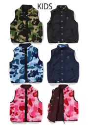 A BATHNIG APE BAPE KIDS ABC CAMO BOA RIPSTOP REVERSIBLE VEST 1K80340010