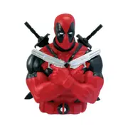 Marvel Comics Deadpool Bust PVC Coin/Piggy Bank 9.5in Action Figure Red
