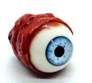 HALLOWEEN HORROR Movie PROP EYEBALL Popper for skulls, masks Light Blue
