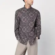 [Brunello Cucinelli] Paisley print cotton shirt L Multicolor