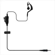 G Shape Ear Hook Earpiece in-line PTT Mic Earphone Headset for Motorola EVX-S...