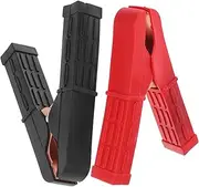 SOLUSTRE 2pcs Jumper Cable Clamps Alligator Clips for Battery Electrical Test Clips for Automotive and Emergency Power