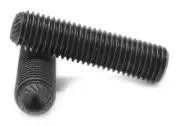 M10 x 1.50 x 30 MM Class 45H Socket Set Screw Knurled Cup Pt Black
