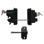 Black Nylon Polymer Keystone X2 External Gate Latch W/External Access Durable