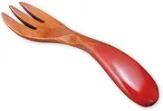 J-Kitchens Wooden Kids Fork Red Children Age 3 to 3x11.5cm Current Model