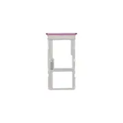 SIM microSD Card Tray Dual for Motorola Moto G20 Flamingo Pink Replacement