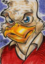 HOWARD THE DUCK MARVEL Sketch Card Chris McJunkin Original Art ACEO
