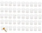 50Pack White Silicone Rubber Replacement Mushroom EarTips Earbud Compatible f...