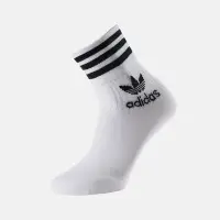 在飛比找Yahoo!奇摩拍賣優惠-ADIDAS愛迪達三雙中筒襪子 白色運動襪子 百搭流行運動襪