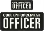 CODE ENFORCEMENT OFFICER embroidery patch 4x10 hook on back