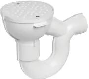 Oatey 42724 Floor Drain with P-Trap, 2-Inch, White