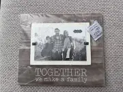 Together We Make A Family Wooden Frame By Mud Pie -NEW