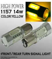 1157 2057 BAY15D 14W Amber LED Replacement Fit Rear Side Marker Light Bulbs I217 (for: Volvo)