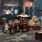 ROKR 3D Wooden Puzzle Steam Engine Mechanical Model Building Toys for Kids Teens