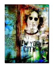 Ready2HangArt Iconic John Lennon ArtPlexi Wall Art by Tristan Scott