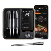 INKBIRD Wireless BBQ Thermometer with 4 Probes INT-14-BW, 3-Mode WiFi Bluetooth
