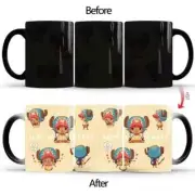 New ONE PIECE Magic Color Changing Mug Teacup Unique Ceramic Coffee Cup K