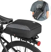 Daseeme 2-in-1 Bicycle Trunk Bag Casual Chest Sling Pack Bag Cycle Bike Rear Rack CER Bag Pannier