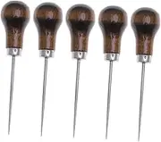 STOBOK Leather Crafting Essential 5pcs Scratch Awls Strong Easy Penetration for Birthday Christmas