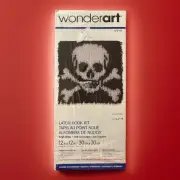Wonderart #426150 Skull And Crossbones Beginner-Intermediate Latch Hook Kit