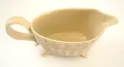 Anthropologie Hand Painted Crazed Ceramic Gravy Boat New