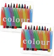 2 Boxes Miniature Crayons Mini House Landscape Decor Mini Crayons Crafts Mini House Layout Props Small Crayons Mini House Decors Mini Decoration Micro Landscape Decors Plastic