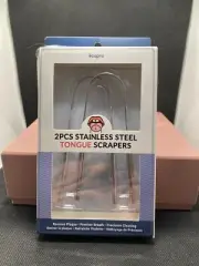 Ecopro 2-Pack Stainless Steel Tongue Scraper Cleaner