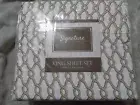 King Brown 4 Pc Sheet Set Polyester Wrinkle Resistant Bed Sleep Patterned NEW!
