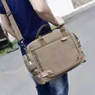 Men's Cross Body Messenger Over Shoulder Canvas Bag for Outdoor Casual