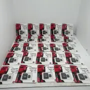 (25) Kingston micro SDHC 16GB Memory card Class 10 UHS-I Flash 45MBs Adapter J35