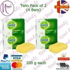 4 X Dettol Antibacterial Original Bar Soap -100g (2 Twin Packs)