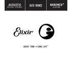 Elixir 15159 Nanoweb Single .059 80/20 Bronze Guitar String
