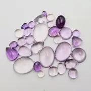 Natural Pink Amethyst Mix Cabs Loose Gemstone Lot 26 Pcs 4-15 MM 100 CT