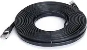 VoltShine CAT7 Patch Cable of 10 Meters in Elegant Black Colour. Offers high Speed and Optimal Performance for Your Network Needs. Ideal for Modern Homes and Offices.