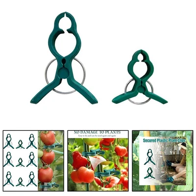 Protect Your Plants from Breakage with Reusable Plastic Clips 40 Pieces